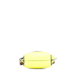 ロエベ ゲートポケット スマイル ウインク 斜め掛け ショルダーバッグ イエロー ブラウン レザー レディース LOEWE 【中古】