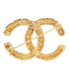 シャネル ヴィンテージ ココマーク 溶岩 ヨウガン ブローチ 93A ゴールド メッキ レディース CHANEL 【中古】