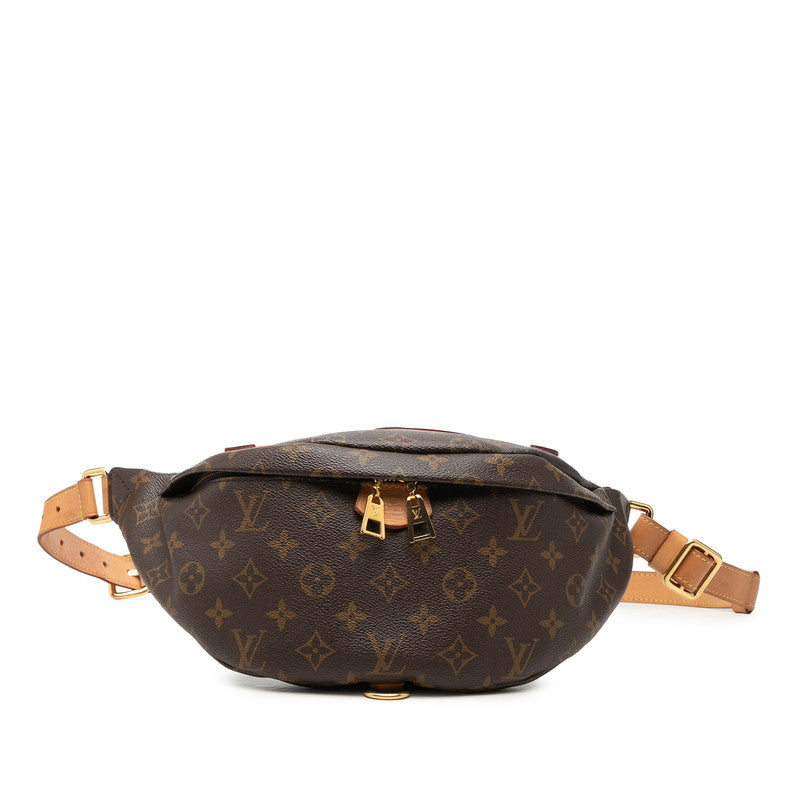 ルイ ヴィトン モノグラム バムバック ボディバッグ ウエストバッグ M43644 ブラウン PVC レザー レディース LOUIS VUITTON 【中古】