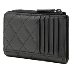 シャネル ココマーク クラシック フラグメントケース カードケース AP3179 ダークグレー ラムスキン レディース CHANEL 中古