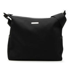 グッチ 斜め掛け ショルダーバッグ 019 0418 ブラック レザー ナイロンキャンバス メンズ GUCCI 【中古】