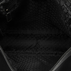 グッチ 斜め掛け ショルダーバッグ 019 0418 ブラック レザー ナイロンキャンバス メンズ GUCCI 【中古】