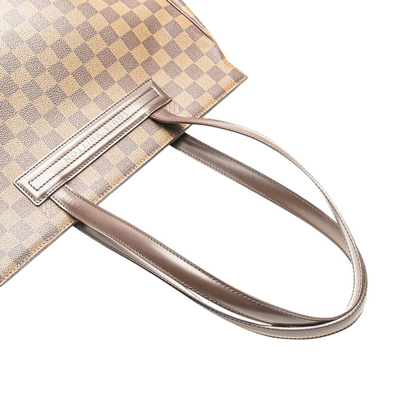 ルイ ヴィトン ダミエ パリオリPM ハンドバッグ トートバッグ N51123 ブラウン PVC レザー レディース LOUIS VUITTON 【中古】