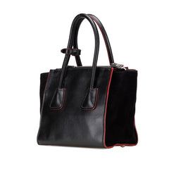 プラダ ハンドバッグ ショルダーバッグ 2WAY 1BA025 ブラック レッド レザー スウェード レディース PRADA 【中古】