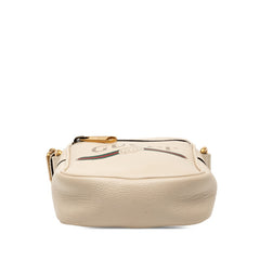 グッチ ロゴプリント ショルダーバッグ 574803 アイボリー レザー レディース GUCCI 【中古】