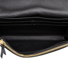 ルイ ヴィトン モノグラム アンプラント ポルトフォイユ エミリー 長財布 M83138 ブラック レザー レディース LOUIS VUITTON 中古