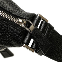 プラダ トライアングルロゴ 斜め掛け ショルダーバッグ 2VH165 ブラック レザー レディース PRADA 【中古】