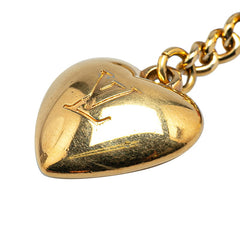 ルイ ヴィトン ポルトクレ レオパード チャーム キーホルダー M66263 ゴールド ブロンコライユ メッキ レジン レディース LOUIS VUITTON 【中古】