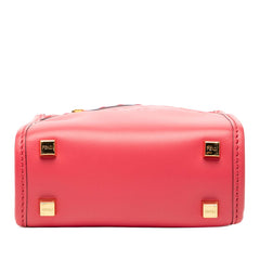 フェンディ サンシャイン ショッパー スモール ショルダーバッグ ハンドバッグ 2WAY 8BS051 ピンク PVC レザー レディース FENDI 【中古】