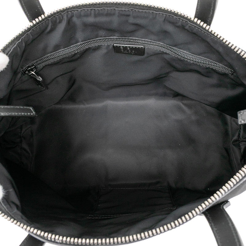 グッチ シェリーライン ハンドバッグ ショルダーバッグ 2WAY 630923 ブラック キャンバス レザー レディース GUCCI 【中古】