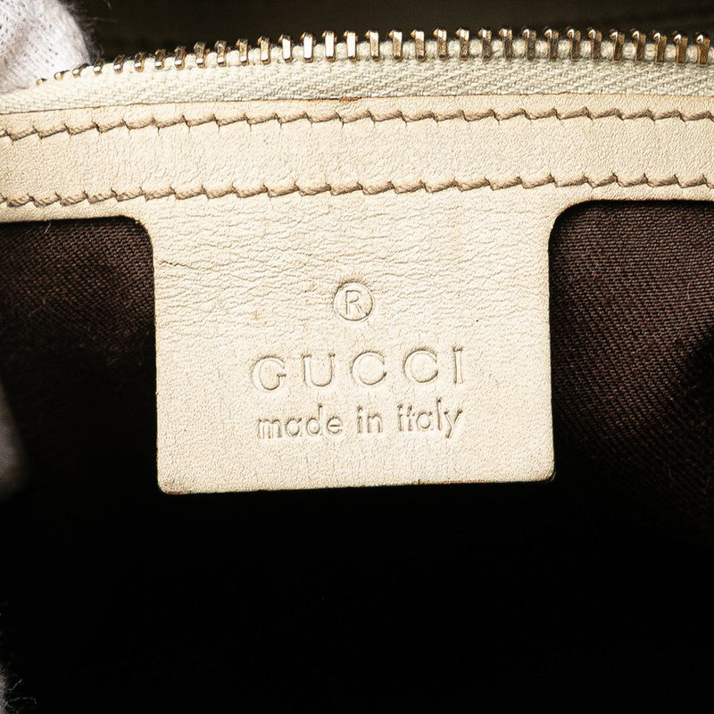 グッチ グッチシマ ハンドバッグ ドクターズバッグ 146002 ベージュ レザー レディース GUCCI 【中古】