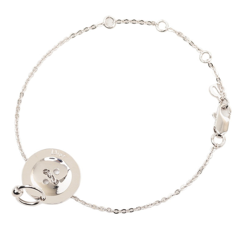 ディオール ボタンモチーフ チェーン ブレスレット シルバー メタル レディース Dior 【中古】