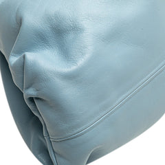 ボッテガヴェネタ ザ ポーチ クラッチバッグ ブルー レザー レディース BOTTEGAVENETA 【中古】