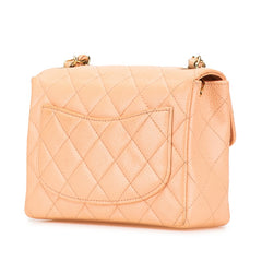 シャネル ミニマトラッセ17 ココマーク ゴールド金具 チェーン ショルダーバッグ ピンクベージュ キャビアスキン レディース CHANEL 【中古】