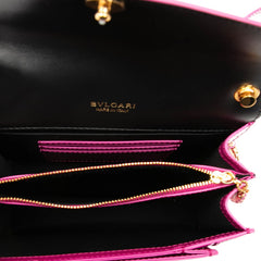 ブルガリ セルペンティ フォーエバー ショルダーバッグ ピンク パテントレザー レディース BVLGARI 【中古】