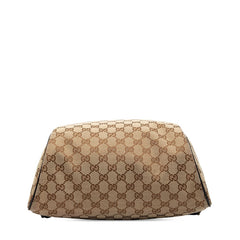 グッチ GGキャンバス リュック バックパック 449906 ベージュ ブラウン キャンバス レザー レディース GUCCI 【中古】