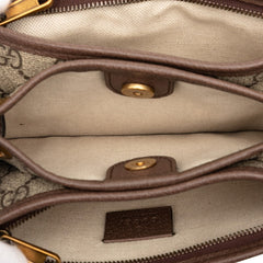 グッチ GGスプリーム オフィディア 斜め掛け ショルダーバッグ 625753 ベージュ ブラウン PVC レザー レディース GUCCI 【中古】