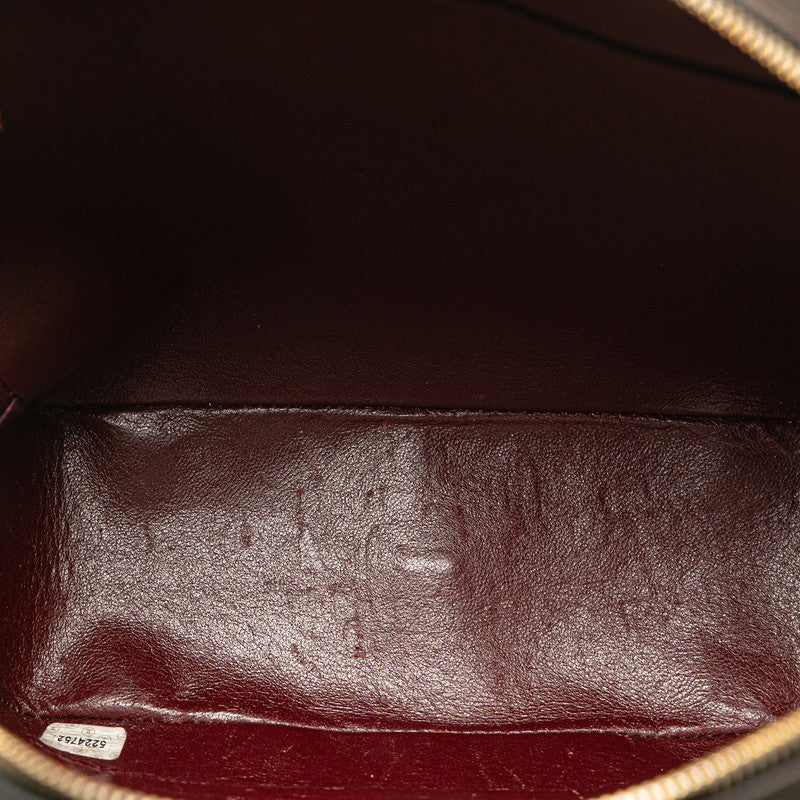 シャネル マトラッセ ココマーク ハンドバッグ ブラック ラムスキン レディース CHANEL 【中古】