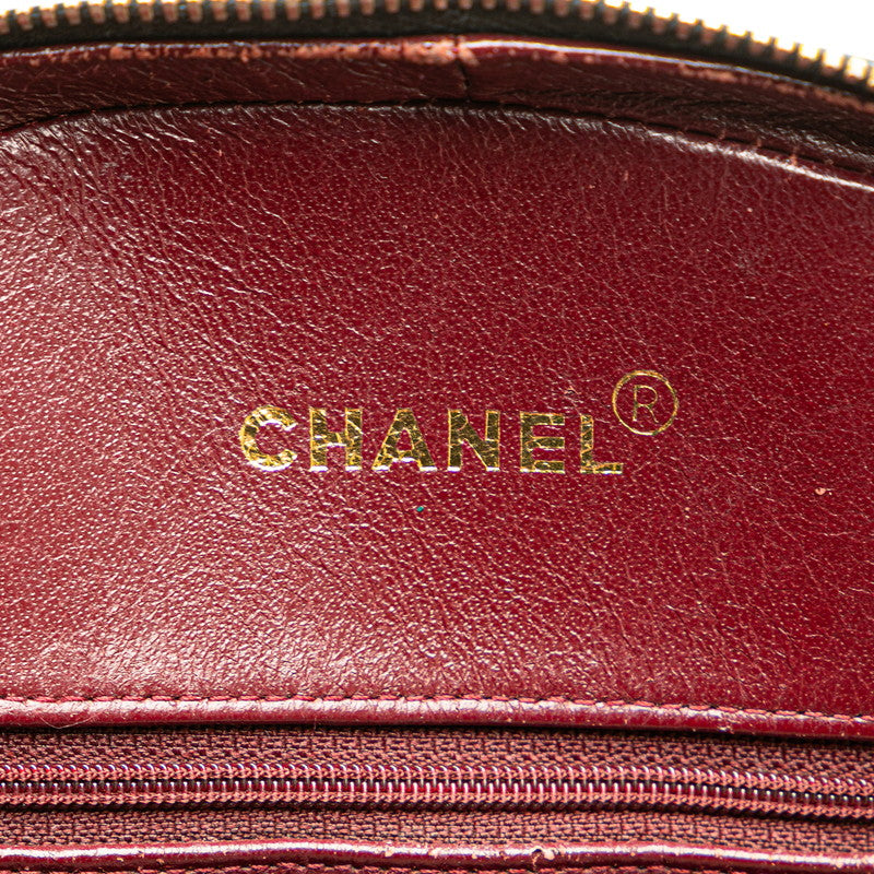 シャネル マトラッセ ココマーク ハンドバッグ ブラック ラムスキン レディース CHANEL 【中古】
