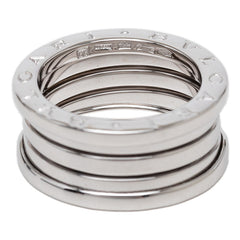 ブルガリ B-zero1 ビーゼロワン 3バンド リング 指輪 #55 K18WG ホワイトゴールド レディース BVLGARI 【中古】