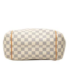 ルイ ヴィトン ダミエ アズール トータリーPM トートバッグ ショルダーバッグ N51261 ホワイト PVC レザー レディース LOUIS VUITTON 【中古】