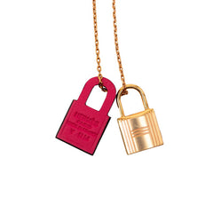 エルメス オーケリーPM ペンダントネックレス ゴールド ピンク メッキ ヴォースイフト レディース HERMES 【中古】