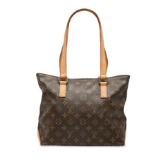 ルイ ヴィトン モノグラム カバピアノ トートバッグ ショルダーバッグ M51148 ブラウン PVC レザー レディース LOUIS VUITTON 中古