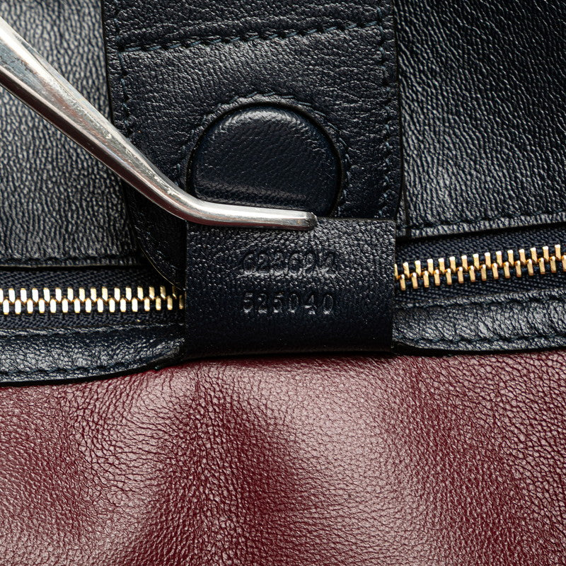グッチ ホースビット トートバッグ ハンドバッグ 623694 ベージュ ブラック キャンバス レザー レディース GUCCI 【中古】