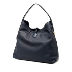 グッチ バンブー トートバッグ ショルダーバッグ 2WAY 338982 ネイビー レザー レディース GUCCI 【中古】