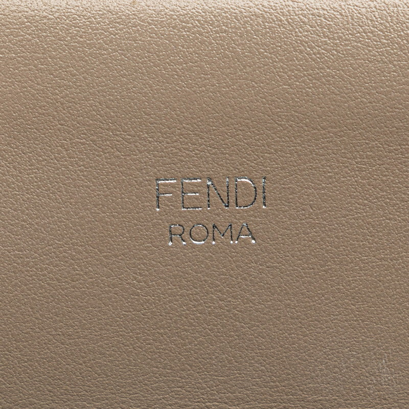 フェンディ ラナウェイ ハンドバッグ ショルダーバッグ 2WAY 8BH343 ベージュ アイボリー ブラック レザー レディース FENDI 【中古】
