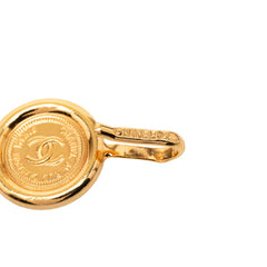 シャネル ココマーク 31 RUE CAMBON PARIS チェーンベルト ゴールド ブラック メッキ レザー レディース CHANEL 【中古】