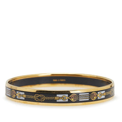 エルメス エマイユPM 七宝焼き ブレスレット ゴールド マルチカラー メッキ レディース HERMES 【中古】