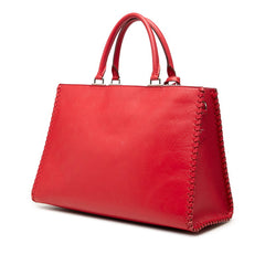 ルイ ヴィトン モノグラム ヴェリージップ トート ハンドバッグ ショルダーバッグ 2WAY レッド レザー レディース LOUIS VUITTON 中古