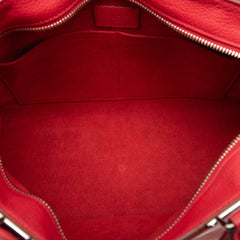 ルイ ヴィトン モノグラム ヴェリージップ トート ハンドバッグ ショルダーバッグ 2WAY レッド レザー レディース LOUIS VUITTON 中古