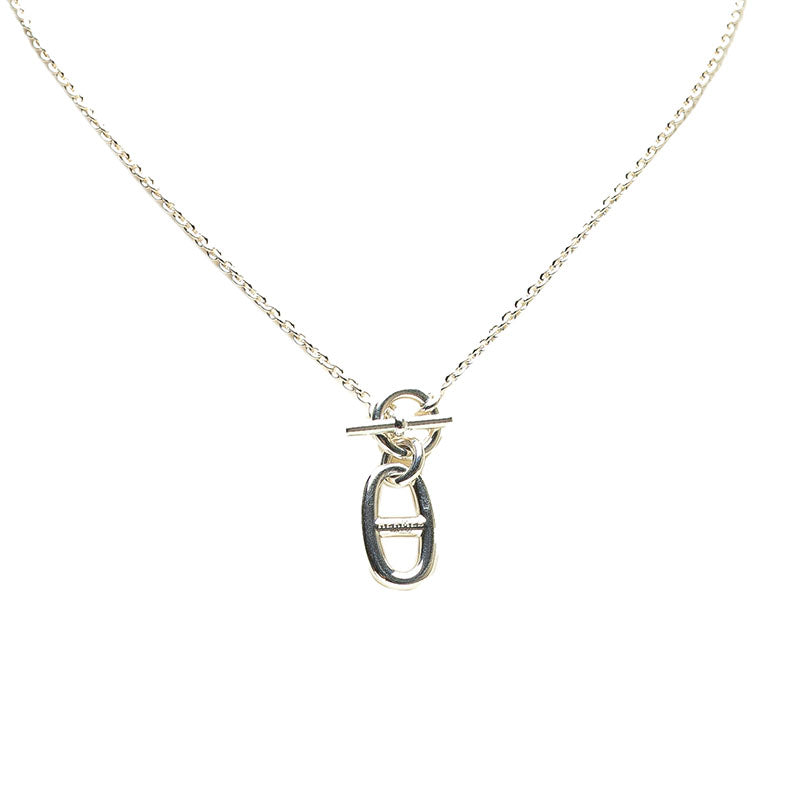エルメス シェーヌダンクル アミュレット ペンダントネックレス SV925 シルバー レディース HERMES 【中古】