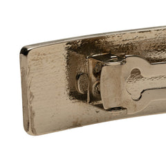 シャネル ココマーク バレッタ ヘアクリップ シルバー メタル レディース CHANEL 【中古】