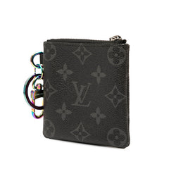 ルイ ヴィトン モノグラム エクリプス スモールパース コインケース M64432 ブラック PVC レザー レディース LOUIS VUITTON 【中古】