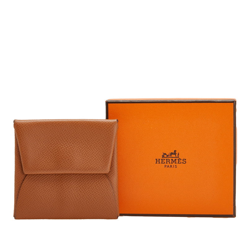 エルメス バスティア コインケース 小銭入れ ブラウン ヴォーエプソン レディース HERMES 【中古】