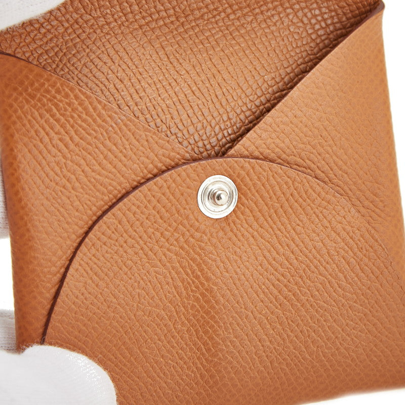 エルメス バスティア コインケース 小銭入れ ブラウン ヴォーエプソン レディース HERMES 【中古】