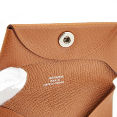 エルメス バスティア コインケース 小銭入れ ブラウン ヴォーエプソン レディース HERMES 【中古】