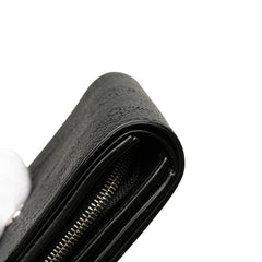 ルイ ヴィトン モノグラム マヒナ ポルト フォイユ イリス コンパクト 二つ折り財布 M62540 ブラック レザー レディース LOUIS VUITTON 【中古】