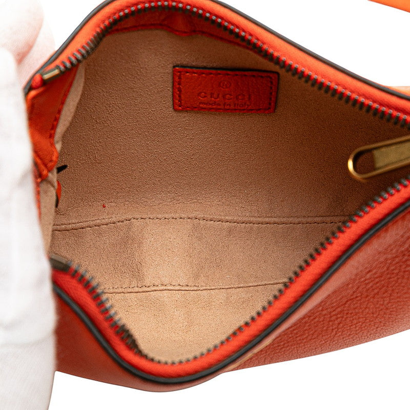 グッチ GGマーモント アフロディーテ ハンドバッグ ワンショルダーバッグ 739076 オレンジ レザー レディース GUCCI 【中古】