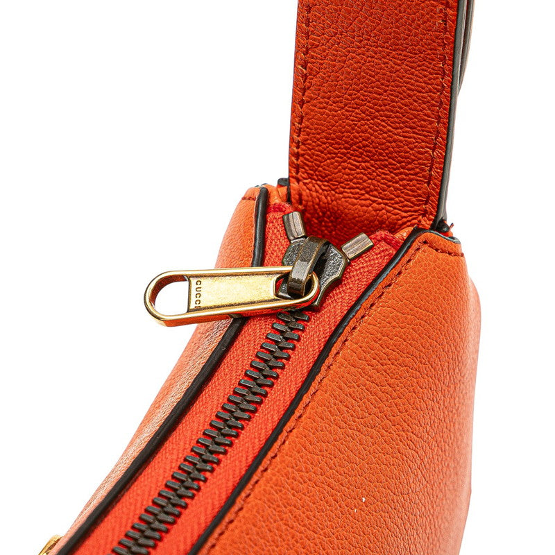 グッチ GGマーモント アフロディーテ ハンドバッグ ワンショルダーバッグ 739076 オレンジ レザー レディース GUCCI 【中古】