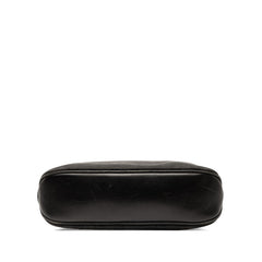 グッチ GGキャンバス ショルダーバッグ 109097 ブラック キャンバス レザー レディース GUCCI 【中古】