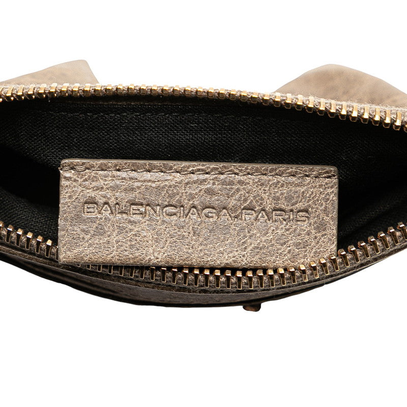 バレンシアガ ジャイアントヒップ ポーチ 小銭入れ 272440 ブラウン レザー レディース BALENCIAGA 【中古】