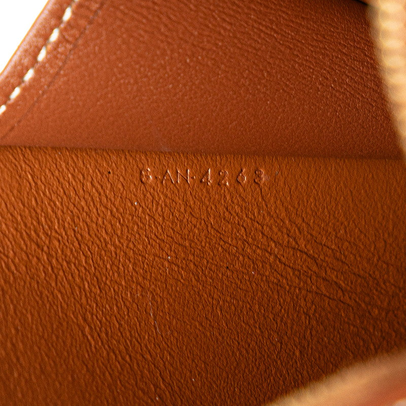 セリーヌ トリオンフ チェーンショルダーバッグ ポシェット ブラウン レザー レディース CELINE 【中古】