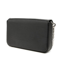 ルイ ヴィトン エピ ポシェット フェリシー チェーンウォレット ショルダーバッグ M62648 ブラック レザー レディース LOUIS VUITTON 中古