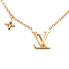ルイ ヴィトン コリエ LV アイコニック ペンダント ネックレス M00985 ゴールド メッキ ラインストーン レディース LOUIS VUITTON 【中古】