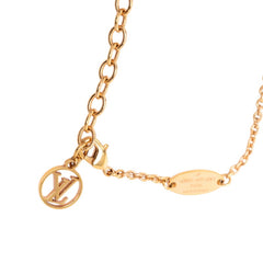 ルイ ヴィトン コリエ LV アイコニック ペンダント ネックレス M00985 ゴールド メッキ ラインストーン レディース LOUIS VUITTON 【中古】