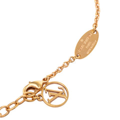 ルイ ヴィトン コリエ LV アイコニック ペンダント ネックレス M00985 ゴールド メッキ ラインストーン レディース LOUIS VUITTON 【中古】